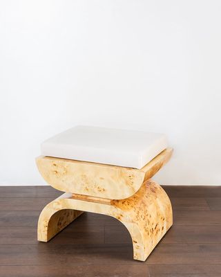 Burl Wood Stool