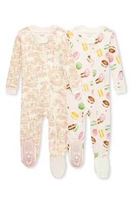 Burt's Bees Baby Organic Cotton Pack of Two Footie Coveralls in Peony