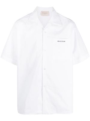 Buscemi embroidered-graphic cotton shirt - White