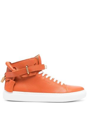 Buscemi high-top leather sneakers - Orange