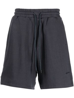 Buscemi logo-embroidered track shorts - Grey