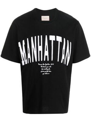 Buscemi Manhattan embroidered T-shirt - Black