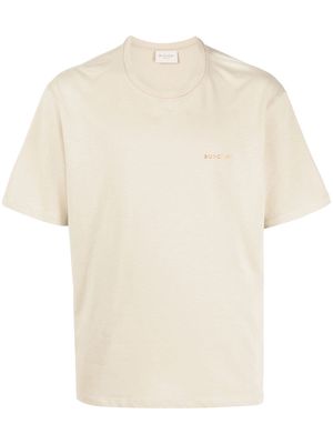 Buscemi Metal-Logo cotton T-shirt - Brown