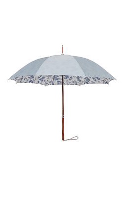 business & pleasure co. Handheld Rain Umbrella in Blue.