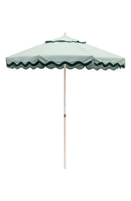 BUSINESS AND PLEASURE CO Market Beach Umbrella in Riviera Green