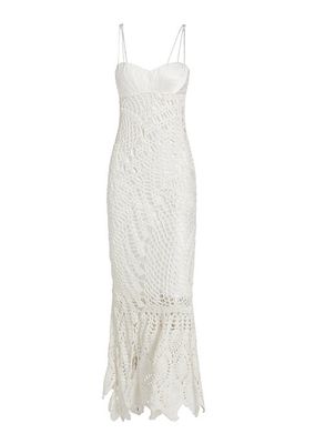 Bustier Crochet Maxi Dress