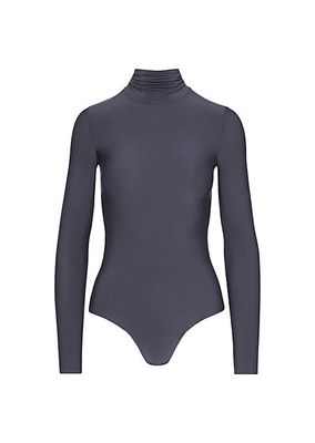 Butter Long-Sleeve Turtleneck Bodysuit