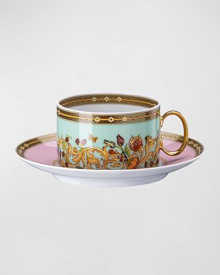 Butterfly Garden Modern Teacup & Saucer Set