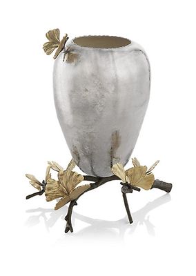 Butterfly Gingko Vase