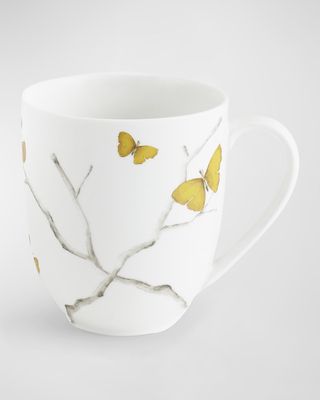 Butterfly Ginkgo Porcelain Mug, 10 oz.