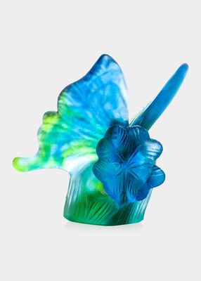 Butterfly In Blue And Green Figurine
