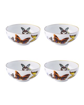 Butterfly Parade Soup Bowls, Set of 4