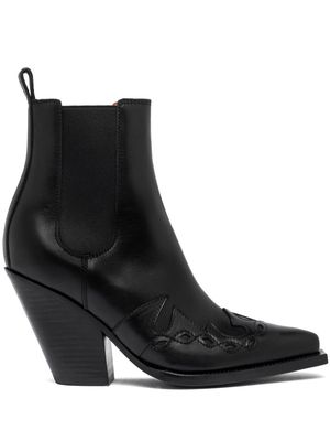 Buttero 90mm leather boots - Black