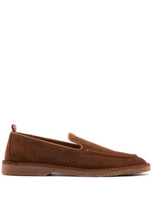 Buttero Argentario slip-on suede loafers - Brown