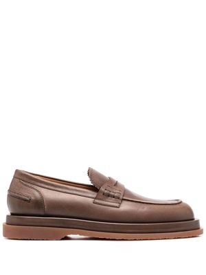 Buttero Elba penny leather loafers - Brown