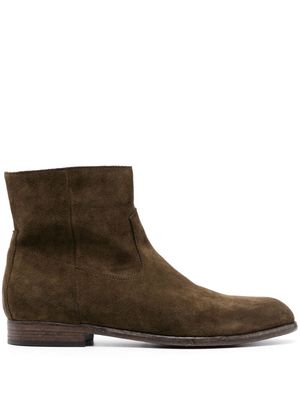 Buttero Floyd suede ankle boots - Green