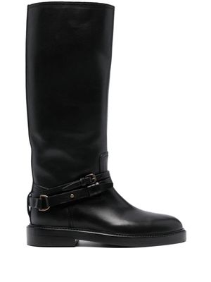Buttero knee-high leather boots - Black