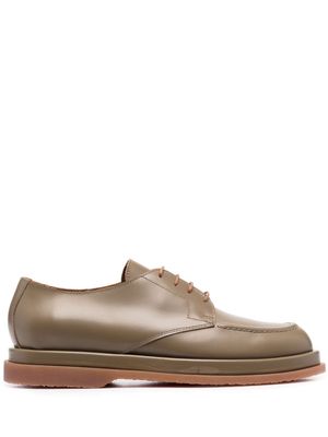 Buttero lace-up leather derby shoes - Green