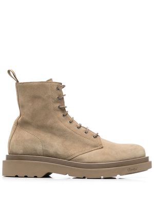 Buttero lace-up suede boots - Grey