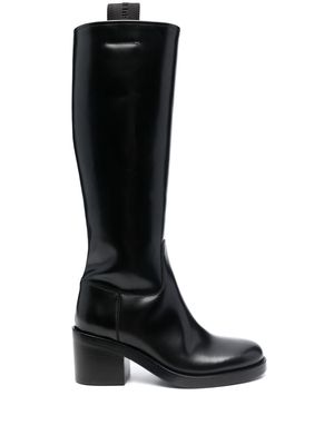 Buttero leather 65mm long boots - Black