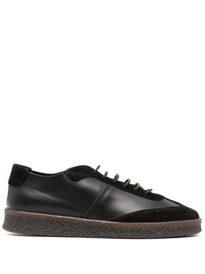 Buttero logo-embossed leather Derby shoes - Black