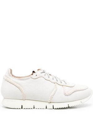 Buttero raw-cut edge low-top sneakers - White