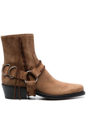 Buttero suede 45mm ankle boots - Brown