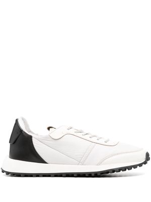Buttero two-tone panelled sneakers - White