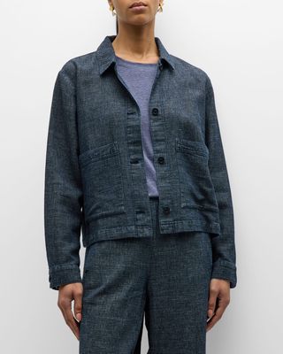 Button-Down Hemp-Organic Cotton Jacket