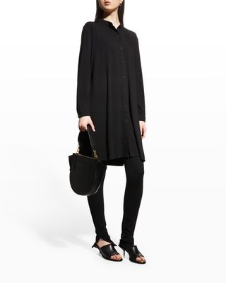 Button-Down Jersey A-Line Tunic