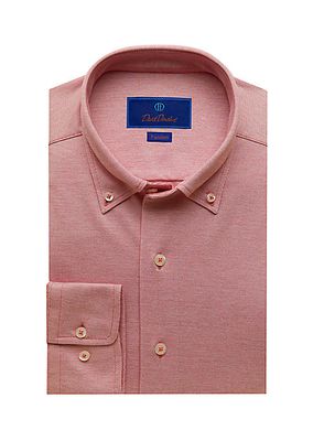 Button-Down Long-Sleeve Cotton Shirt