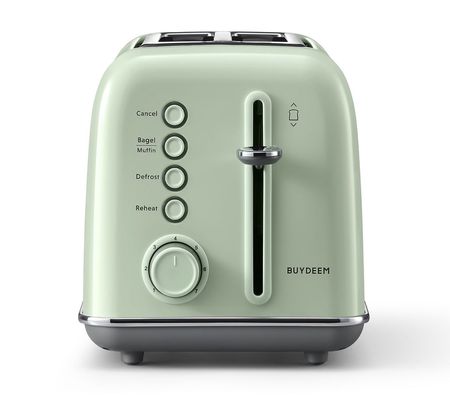 BUYDEEM Colorful Metal 2-Slice Toaster