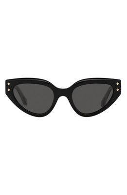 BVLGARI 53mm Cat Eye Sunglasses in Black