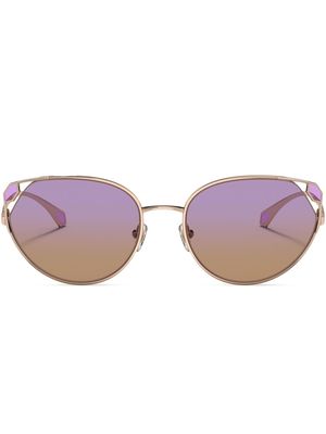 Bvlgari oval-frame sunglasses - Pink