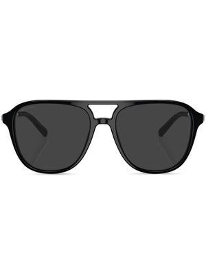 Bvlgari oversized tinted-lenses sunglasses - Black