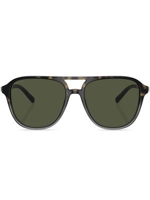 Bvlgari oversized tinted-lenses sunglasses - Grey