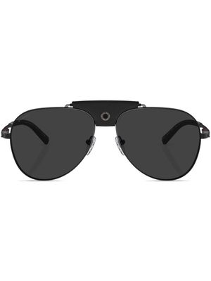 Bvlgari pilot-frame tinted-lenses sunglasses - Black