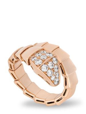 Bvlgari Pre-Owned 18kt rose gold Serpenti diamond ring