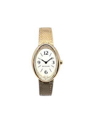 Bvlgari Pre-Owned 1990/2000s pre-owned oval quartz 30mm - Gold