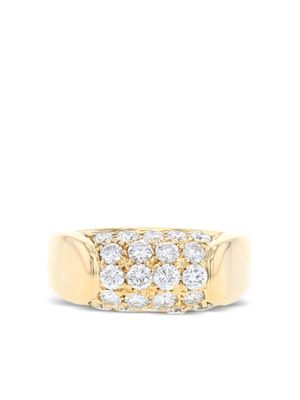 Bvlgari Pre-Owned 2010 Tronchetto yellow gold and diamond ring