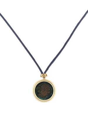 Bvlgari Pre-Owned 2010s yellow gold Monete pendant necklace