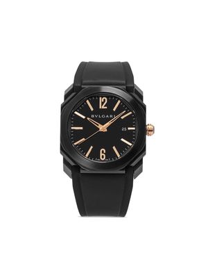 Bvlgari Pre-Owned 2022 pre-owned Octo 41mm - Black