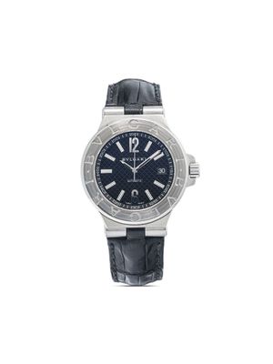 Bvlgari Pre-Owned pre-owned Diagono 40mm - Blue