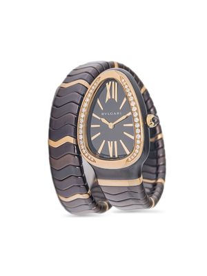 Bvlgari Pre-Owned pre-owned Serpenti Spiga 35mm - Black