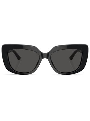 Bvlgari rectangle-frame tinted-lenses sunglasses - Black