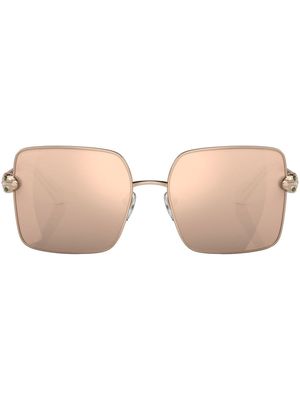 Bvlgari Serpenti square-frame sunglasses - Metallic