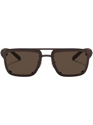 Bvlgari square-frame tinted sunglasses - Brown