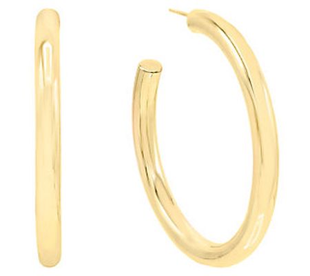 By Adina Eden 14K Gold Plated 2" Hoop Earrings