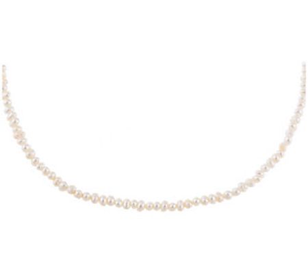 By Adina Eden 14K Gold Plated Cultured Pearl Ch ker Necklace