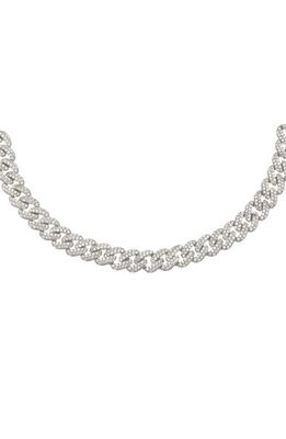 BY ADINA EDEN Pavé Chain Link Choker in Silver